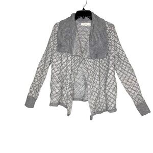 Loft Wool Blend Waterfall Open Front Cardigan
